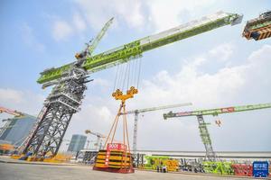 <strong>China</strong> Zoomlion 6-ton 55m boom length flat-top <strong>tower</strong> <strong>crane</strong> T5510-6 for sale - Product Image 5