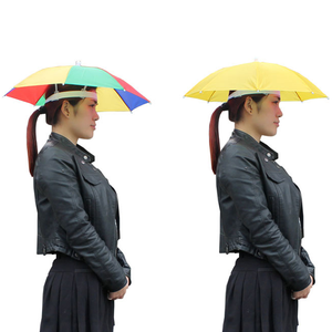 12 Inches Modern Steel Shaft No Handle Manual Open Portable Outdoor Sun Rain 190T Pongee <b>Fabric</b> Waterproof Custom Print Hat - Product Image 1