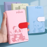 Libretas con Diseño Simple de Panda, Libretas Portátiles de Cuero PU para Negocios y Oficina, Libretas de Tapa Dura de Lujo, Proveedor