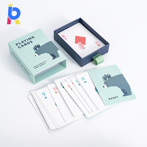 Aangepaste papieren printwerk zakelijke cadeau standaard kaartspel reis feest speelkaarten spel met schuifdoos - Product Image 3