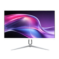 Monitor Desktop PC 24 Inch 1K 75 Hz untuk Kantor, FHD 1920*1080 MVA Frameless untuk Bisnis dan Game, Mendukung Pemasangan di Dinding
