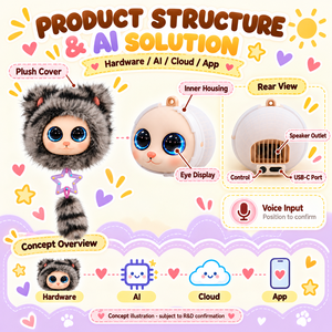 Robot en peluche interactif IA personnalisé avec compagnie émotionnelle et tutorat éducatif pour enfants, ensemble cadeau d'éveil ODM - Product Image 5