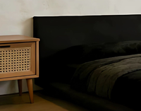 Lit au sol de 1,8 mètre, chambre principale, lit double, petit format, lit plateforme