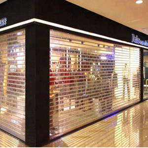 Puerta enrollable de policarbonato plegable de plástico transparente puerta enrollable - Product Image 6