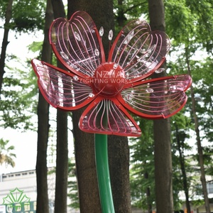Senzhao New Fashion Flower Outdoor Decorative <b>Led</b> Lighting Low Voltage Landscape Road <b>Lights</b> - Product Image 1