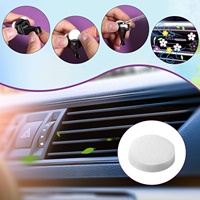 Lot de 100 tampons ronds blancs en feutre pour désodorisant de voiture, recharge sans parfum pour diffuseur d'huiles essentielles