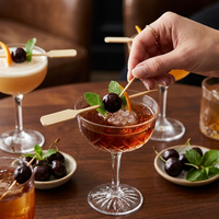 Piques à cocktail écologiques jetables en bambou, approuvées FDA LFGB, pour buffet et barbecue