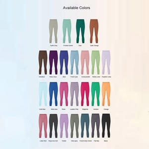 Nuevos <span class=keywords><strong>pantalones</strong></span> cortos de Yoga de 21 pulgadas de secado rápido <span class=keywords><strong>sin</strong></span> Alineación de línea de camello mallas ajustadas de piel de entrenamiento coloridas para mujer - Product Image 4