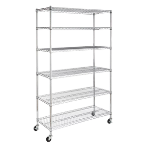 Hot bán 6 Tier 18 "D x 72" W x 79 "H có thể điều chỉnh dây lưu trữ giá phổ biến thương mại nấm phát triển dây kệ - Product Image 1