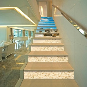 Autocollant d'<span class=keywords><strong>escalier</strong></span> en vinyle autocollant imperméable à l'eau, finition de surface estampée d'or, autocollants élégants de contremarches d'<span class=keywords><strong>escalier</strong></span> - Product Image 3