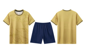 Nouvel ensemble d'uniformes de football à manches courtes, multicolores et personnalisables, avec nom d'équipe, pour l'entraînement sportif. - Product Image 4