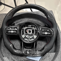 Volant en fibre de carbone LED pour Mercedes W204 W205 W213 W212 C63 W211 C43 AMG A45 avec indicateur de changement de vitesse pour une performance améliorée