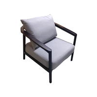 Chaise d'extérieur en bois de qualité hôtelière, design moderne et stable, nouvelle collection