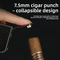 Briquet torche portable coupe-vent à double flamme bleue JX, accessoires de barbecue et de fumage, briquet en métal pour cigarettes et cigares, vente chaude