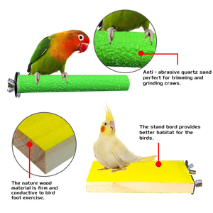 Jouets à mâcher pour oiseaux de compagnie, perchoirs pour cage à perroquet, jouets pour aiguiser les griffes - Product Image 4