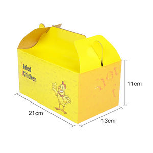 Boîtes en carton personnalisées pour la restauration rapide à emporter, pop-corn, nuggets, emballage pour ailes rôties, poulet frit et frites, en papier - Product Image 6