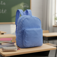 Mochilas Escolares de Pana con Logotipo Personalizado de Fábrica China, Mochilas Escolares para Estudiantes