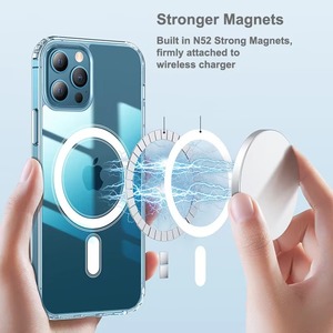 Coque de téléphone antichoc robuste en TPU + acrylique souple avec aimant N52 pour <span class=keywords><strong>iPhone</strong></span> 17 Air <span class=keywords><strong>Pro</strong></span> <span class=keywords><strong>Max</strong></span>, compatible <span class=keywords><strong>iPhone</strong></span> 16 15 14 <span class=keywords><strong>13</strong></span> 12 - Product Image 3