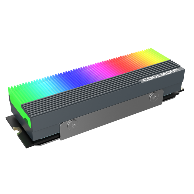M.2 ARGB SSD Heatsink Cooler 5V3Pin NVME M2 2280 Radiator Cooling Thermal Pad for Computer Accessories