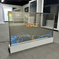 Écran tactile interactif transparent OLED de 30/55 pouces, écran IPS, intérieur, ascenseur, salle d'exposition, éducation, verre trempé, location