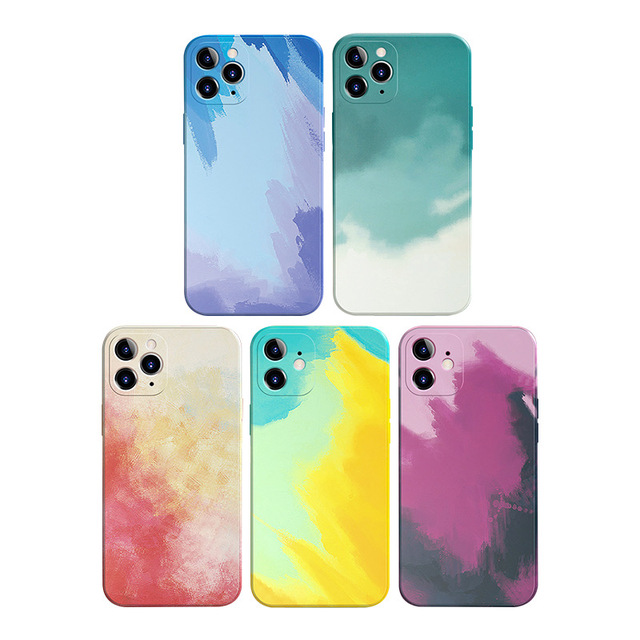 New arrival colorful cell phone case for Iphone11 12 13 14 pro max high quality liquid silicone case for all mobile phone