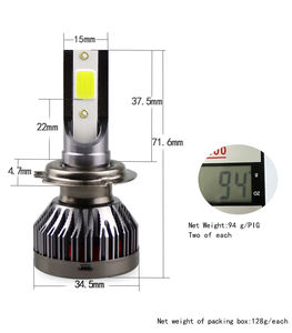 H7 K1ขนาดเล็ก H1 H4 H3 H11 H9ฐานซ็อกเก็ต H8<span class=keywords><strong>ไฟ</strong></span><span class=keywords><strong>หน้า</strong></span><span class=keywords><strong>รถ</strong></span> LED 100W หลอด<span class=keywords><strong>ไฟ</strong></span>เทอร์โบแรงสูง6500K <span class=keywords><strong>ไฟ</strong></span><span class=keywords><strong>หน้า</strong></span>12000LM สำหรับ<span class=keywords><strong>รถ</strong></span>ยนต์ - Product Image 3