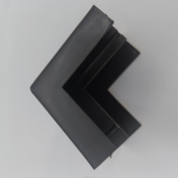 Protection d'angle moderne en mousse plastique noire durable pour cadre de fenêtre/porte et protection murale, jointure de plaques de plâtre