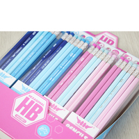 Usine de papeterie promotionnelle crayon crayon Standard avec Logo HB 2B en bois Chine pas cher en gros PaperCustom Design noir rouge