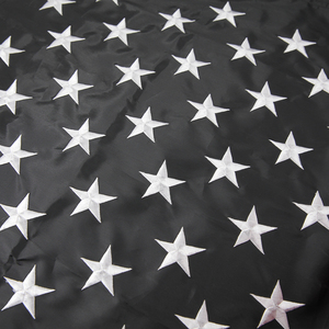 Heavy Polyester Nylon Embroidered Printing <strong>Custom</strong> <strong>United</strong> State Thin Red Blue and White Line Large Black 3x5 American Flag - Product Image 6