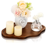 Plateau décoratif en bois en forme de nuage personnalisé, plateau de service en bois pour bougies et parfums, plateau à bijoux en bois, plat à bibelots pour la décoration de table basse