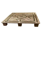 Palette en bois moulé écologique 100 % recyclable, simple face, 4 voies, pour stockage en entrepôt