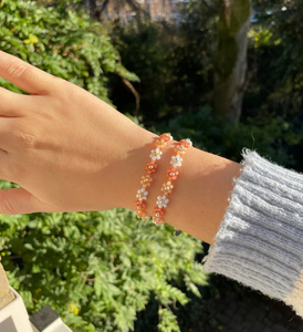 <span class=keywords><strong>Bracciale</strong></span> in acciaio inossidabile 18K estate, fatto a mano con semi colorati e perline, braccialetto di fiori da donna - Product Image 6