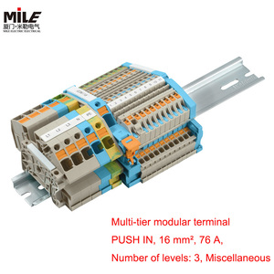 Weidmuller chịu nhiệt động cơ vít Push-in Din Rail khối thiết bị đầu cuối - Product Image 2