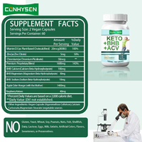Cápsulas de Suplemento Dietético de Fibra Keto ACV BHB de Marca Privada, Cápsulas Keto BHB, Suplementos para la Pérdida de Peso, Cápsulas Dietéticas