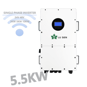 อินเวอร์เตอร์พลังงานแสงอาทิตย์แบบไฮบริด 5KW 12V 24V 48V โฟโตโวลตาอิก ไฮบริด PV 500V พร้อมระบบ MPPT ในตัว 120A 80A เครื่องชาร์จแบบสามเฟส - Product Image 3