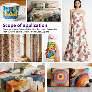 กระดาษซับลิเมชั่นแบบม้วน แห้งเร็ว ขนาด 44 นิ้ว 160 ซม. 29 กรัม 35 กรัม 70 กรัม 100 กรัม กระดาษถ่ายโอนความร้อนสำหรับเครื่องพิมพ์ดิจิทัล อัตราการถ่ายโอนสูง - Product Image 6