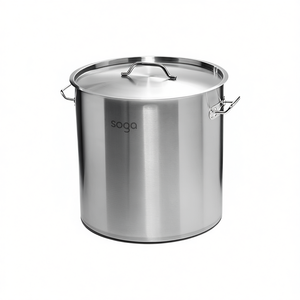 Olla de acero inoxidable Soga de 12L de gran capacidad con tapa para cocinar sopa y caldos - Product Image 1