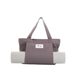 Sac de yoga réutilisable écologique personnalisé, durable, en coton, avec logo, multifonctionnel, portable, grande capacité, sac à bandoulière pour femmes - Product Image 1