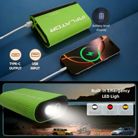 Mini-compresseur USB-C rechargeable en ABS haute pression 150 PSI pour pneus de voiture, pompe à air professionnelle avec écran LCD numérique