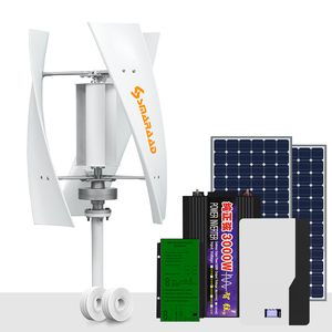 เครื่องกำเนิดไฟฟ้าพลังงานลม Smaraad 1000W/1KW 24V เสียงเบา ใบพัดไฟเบอร์กลาสแนวตั้ง สำหรับใช้ในบ้าน พัดลมลม X5-1000W - Product Image 1