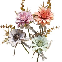 Bunga Aster Buatan Hua Han Ge, Aromaterapi, Buket Kecil Buatan Tangan, Dekorasi Pernikahan, Luar Ruangan, Rumah, Bunga Rustic Impor