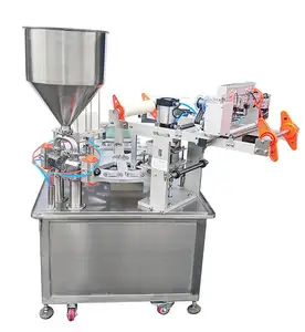 Automatic PP Plastic Cup Sealer Sauce Yogurt Jelly Cup Filling And Sealing Machine