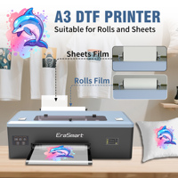 Nueva Impresora DTF de Inyección de Tinta de Transferencia Térmica de Alta Velocidad y Multicolor, Totalmente Automática, para Rollos A3, 1440dpi, 110V/220V