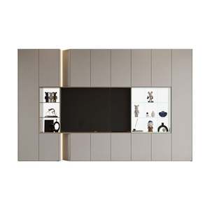 Meuble TV LED de luxe contemporain, solution de rangement élégante pour la maison, l'hôtel, le divertissement, table console moderne pour le salon - Product Image 5