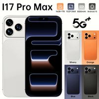Smartphone Chinois I17 Pro Max 5G Octa Core Triple Caméra 108MP 16Go+1To 8000mAh Charge Rapide Vente Flash Transfrontalière