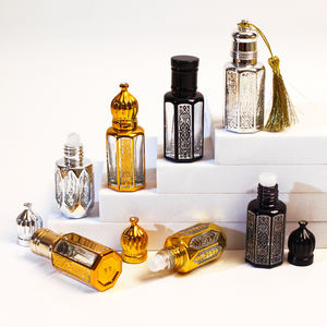 Botella de Perfume Vintage de Vidrio de Lujo Personalizada con Tapa de Corona, 3ml 6ml 10ml 12ml, Botellas Árabes de Attar con Rodillo y Caja - Product Image 5