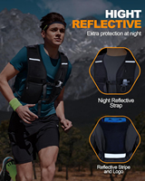 Personnalisé Extérieur Courir Portable Léger Réglable Respirant Imperméable Néoprène Réfléchissant Hydratation Gilet Hommes Femmes
