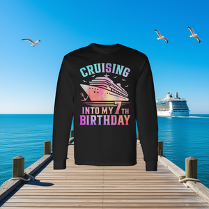 Camiseta de manga larga con diseño de crucero para mi séptimo cumpleaños - Product Image 3