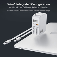 Cargador GaN de 67W con Pantalla y Enchufe US/JP, Tipo-C PD, Certificación ETL, CE, FCC, SAA, Carga Rápida para Computadora