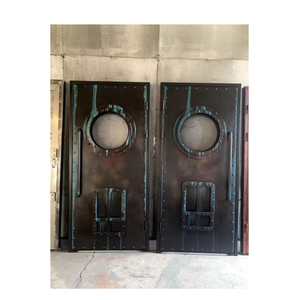 Puerta de Metal Estilo Industrial Retro Heavy Metal, Puerta de Hierro Estilo Punk, Simulación de Puerta Decorativa Estilo Submarino - Product Image 1